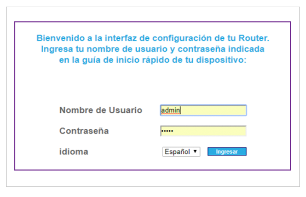 Cambio de clave Router Fijo X2