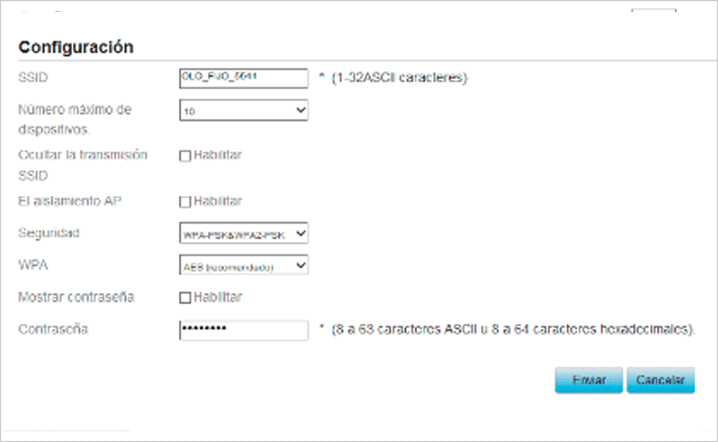 Cambio de clave Router Fijo X4